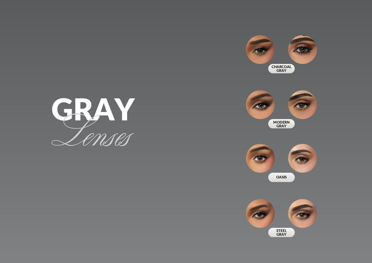 Gray Monthly Contact Lenses