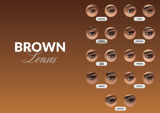 Brown Monthly Contact Lenses