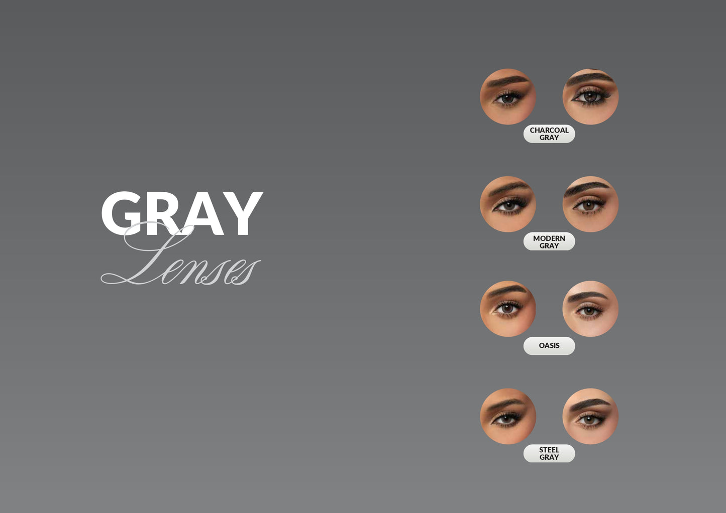 Gray Monthly Contact Lenses
